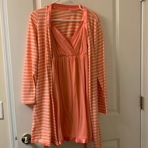 Motherhood Maternity nightgown and robe XS